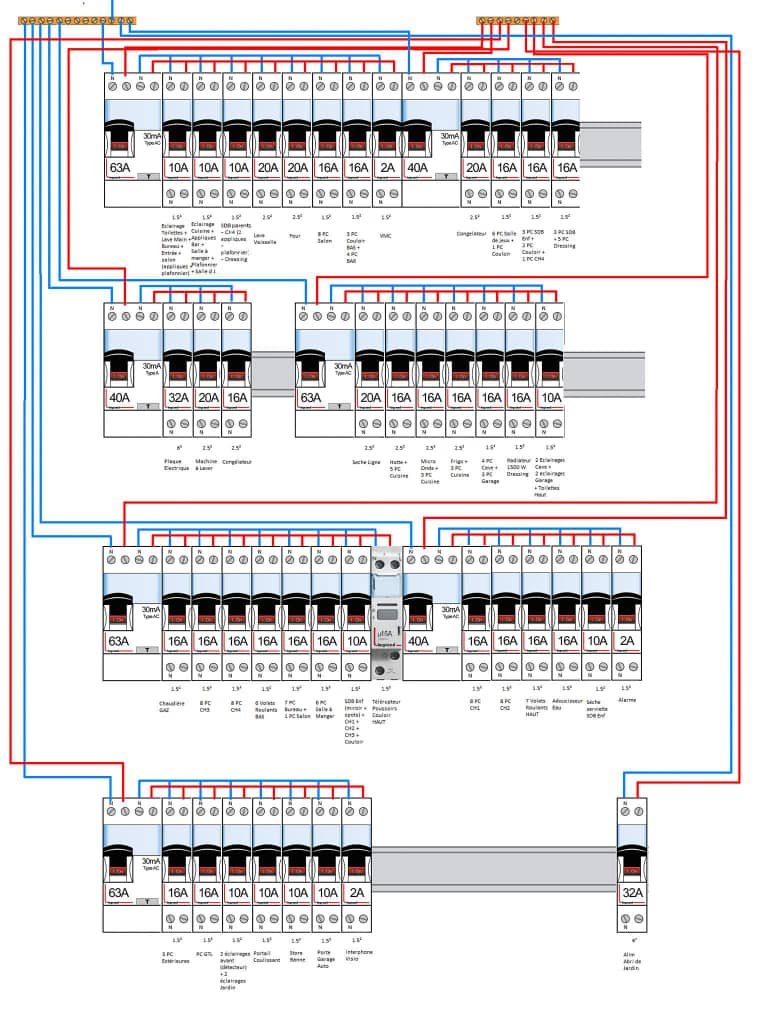 Plan unifilaire schéma bureau études