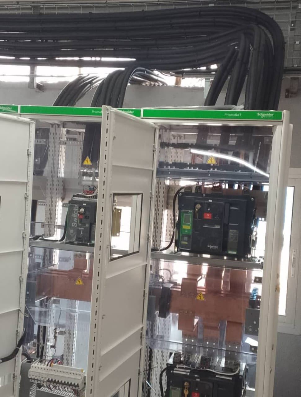 Schneider industrial electrical cabinet — control panel
