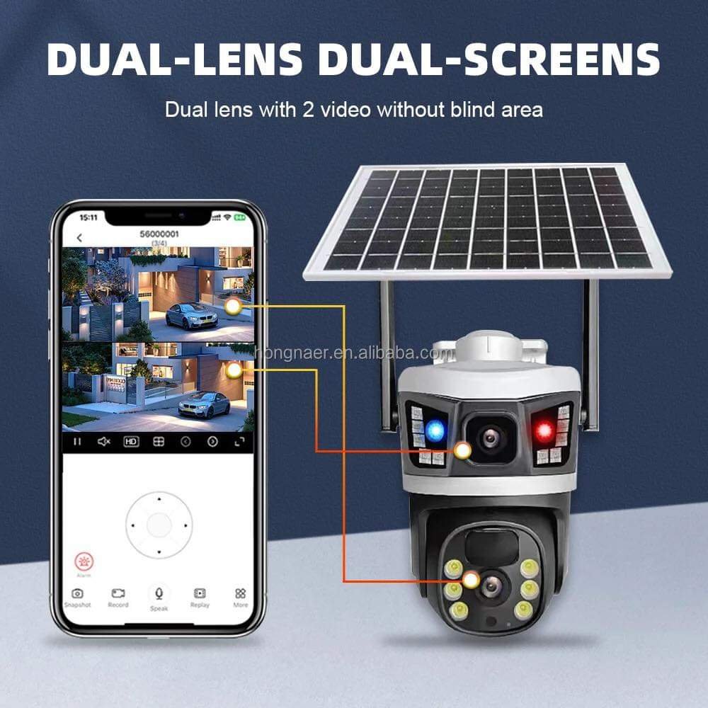 Caméra de surveillance solaire WiFi