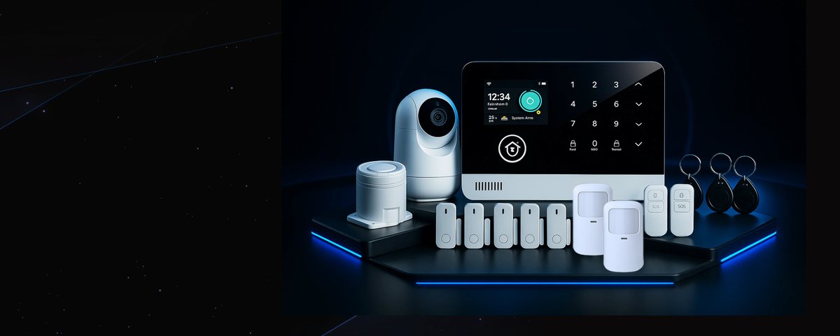 Complete video surveillance kit — cameras and monitor